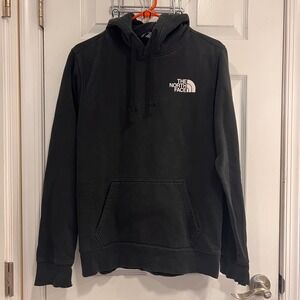 The North Face Mens Black Graphic Logo Pullover Hoodie